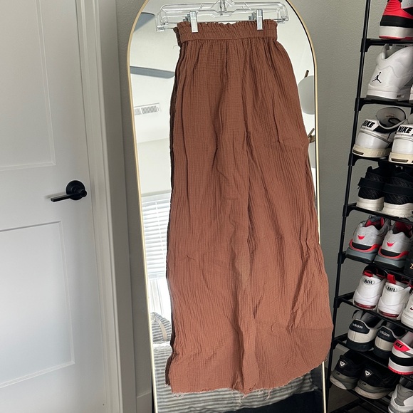 Aerie Pool to Party Waffle Knit Wide Leg Lounge Pants - Picture 7 of 8